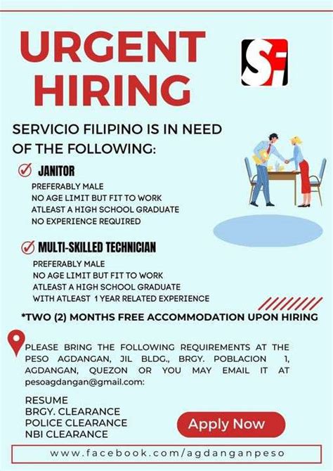urgent job hiring iloilo no age limit